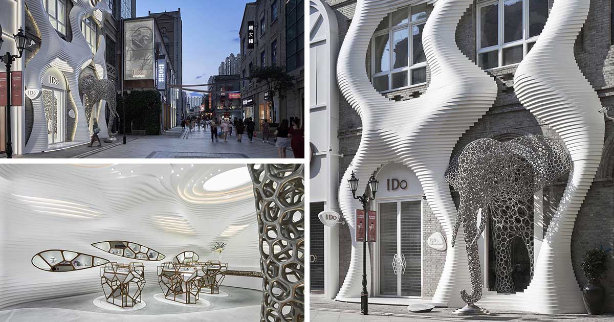 The Sculptural Facade Of This Retailer Provides A Hint Of What Is Inside