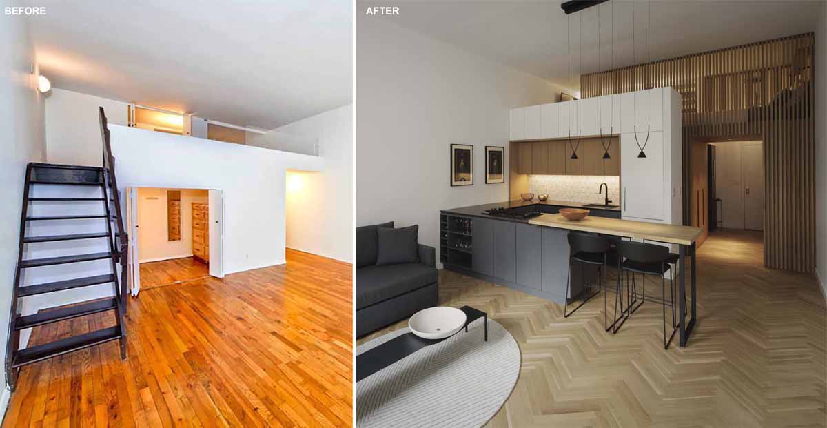 Sooner than & After – The Full Renovation Of A Small Loft Condominium